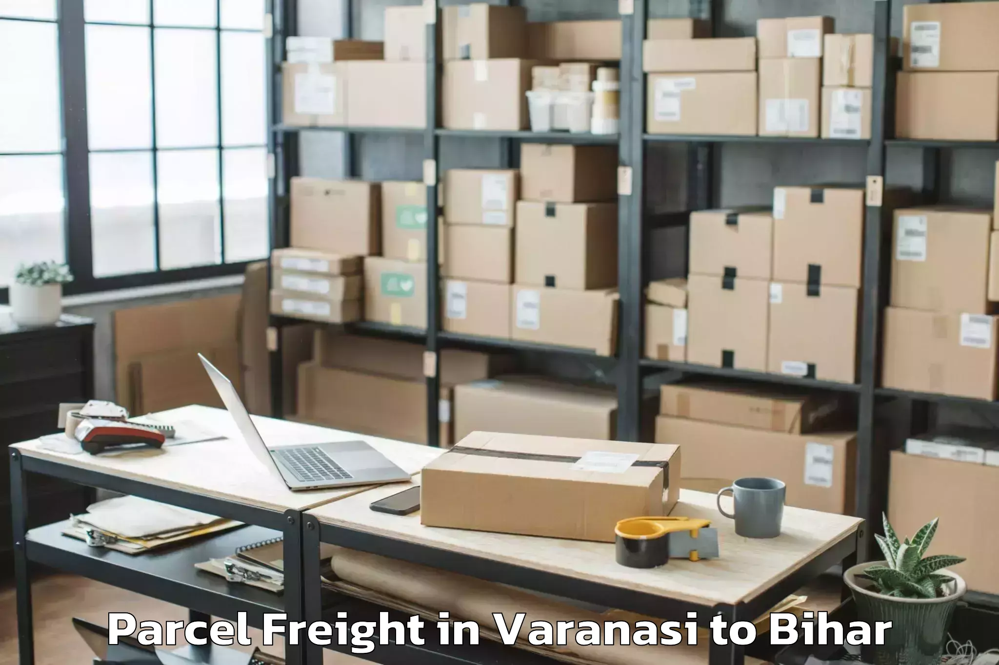 Book Varanasi to Haspura Parcel Freight